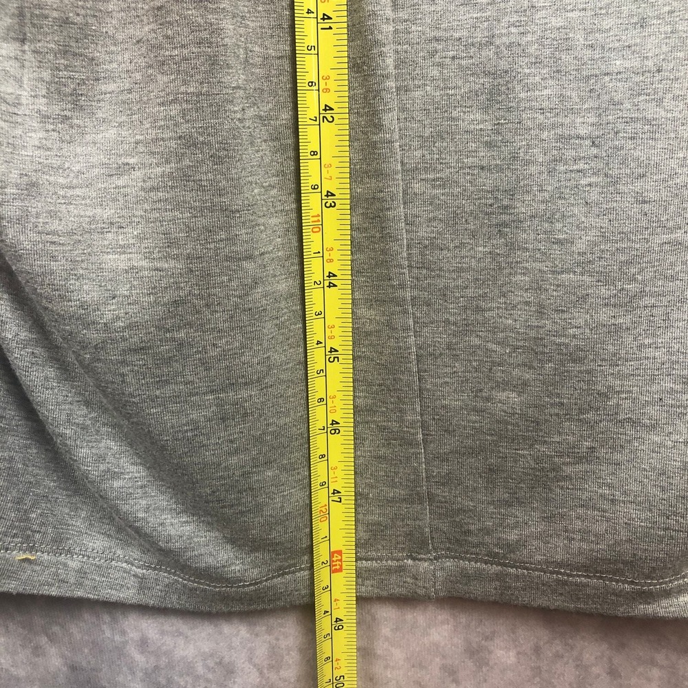 Lane Bryant Midi Dress 22 / 24 Gray Ruched High Neck Short Sleeve Stretch NEW! - Picture 13 of 13